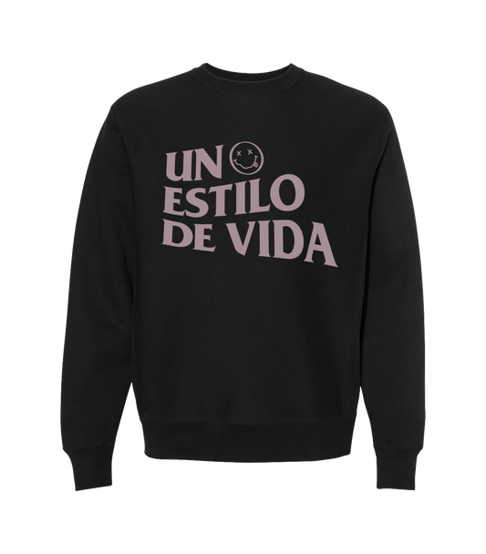 Rose-on-Black Sweater
